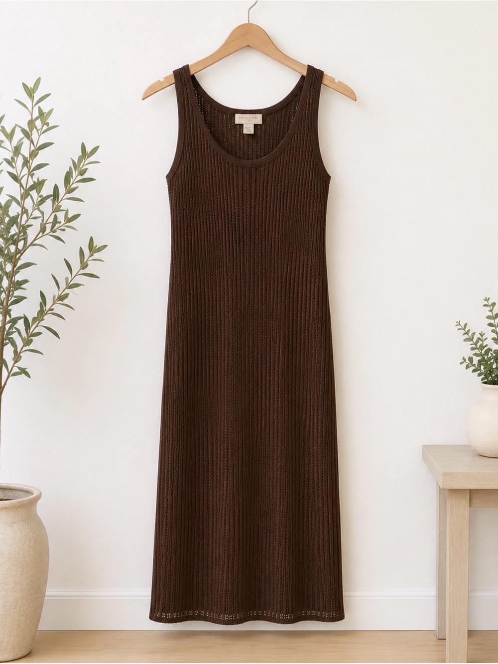Emanuel Ungaro Brown Elegant Lined Dress, size10 (Size 44 European)